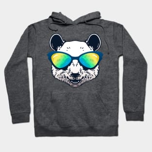 Summer Vibes Panda with Sunglasses Hoodie